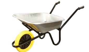 Walsall 85L Galvanised Builders Wheelbarrow