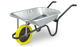 Walsall 85L Galvanised Builders Wheelbarrow