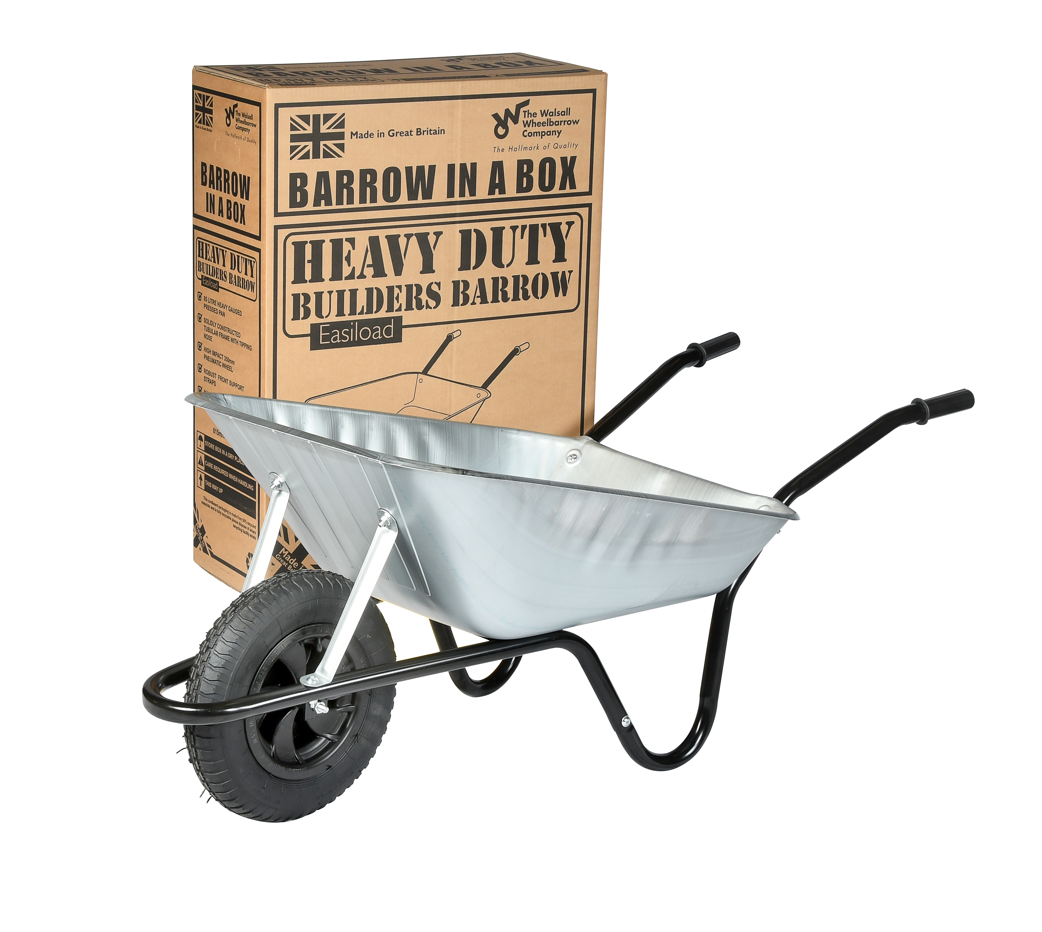 Walsall Wheelbarrow Company Barrow in a Box Easiload Pneumatic