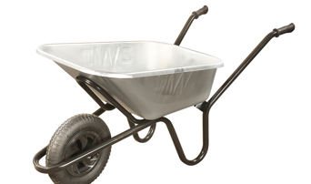 Walsall 85L Galvanised Builders Wheelbarrow