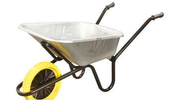 Walsall 85L Galvanised Builders Wheelbarrow