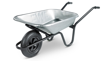 Walsall 85L Galvanised Builders Wheelbarrow