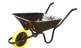 Walsall 85L Galvanised Builders Wheelbarrow